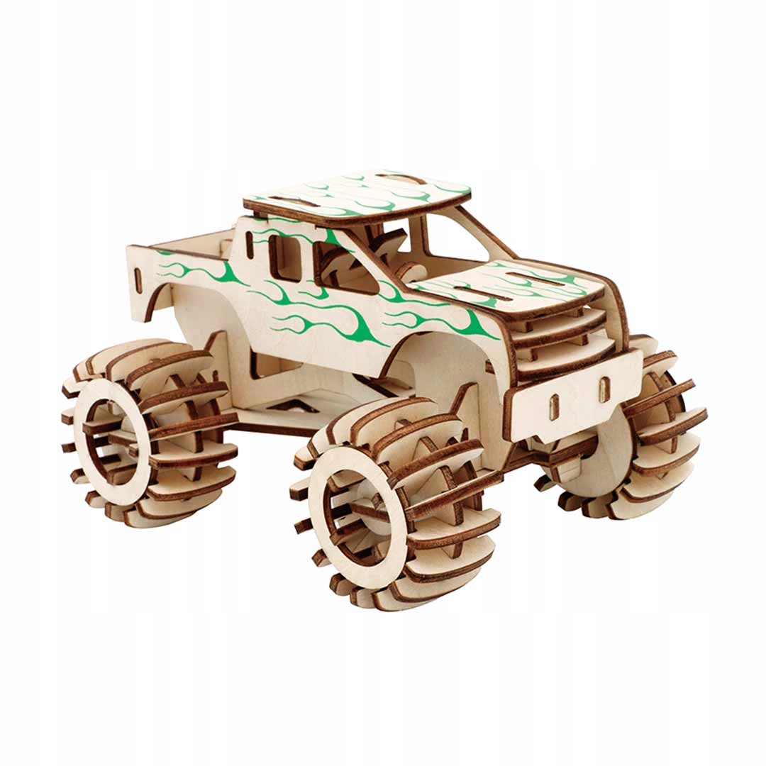 Samochód Drewniany Model 3D PREZENT DZIEŃ CHŁOPAKA