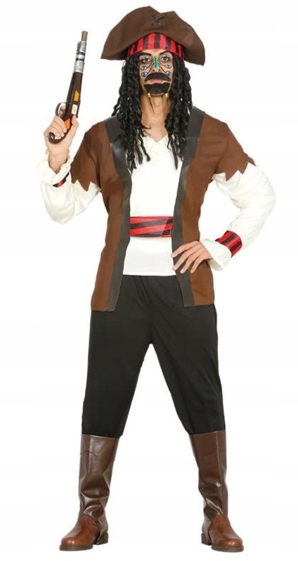 Kostým Piráta sedmi moří Jack Sparrow XL