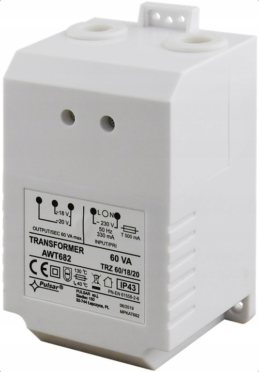 TRANSFORMATOR TR60VA TRZ 60VA/18/20V AWT682 Pulsar