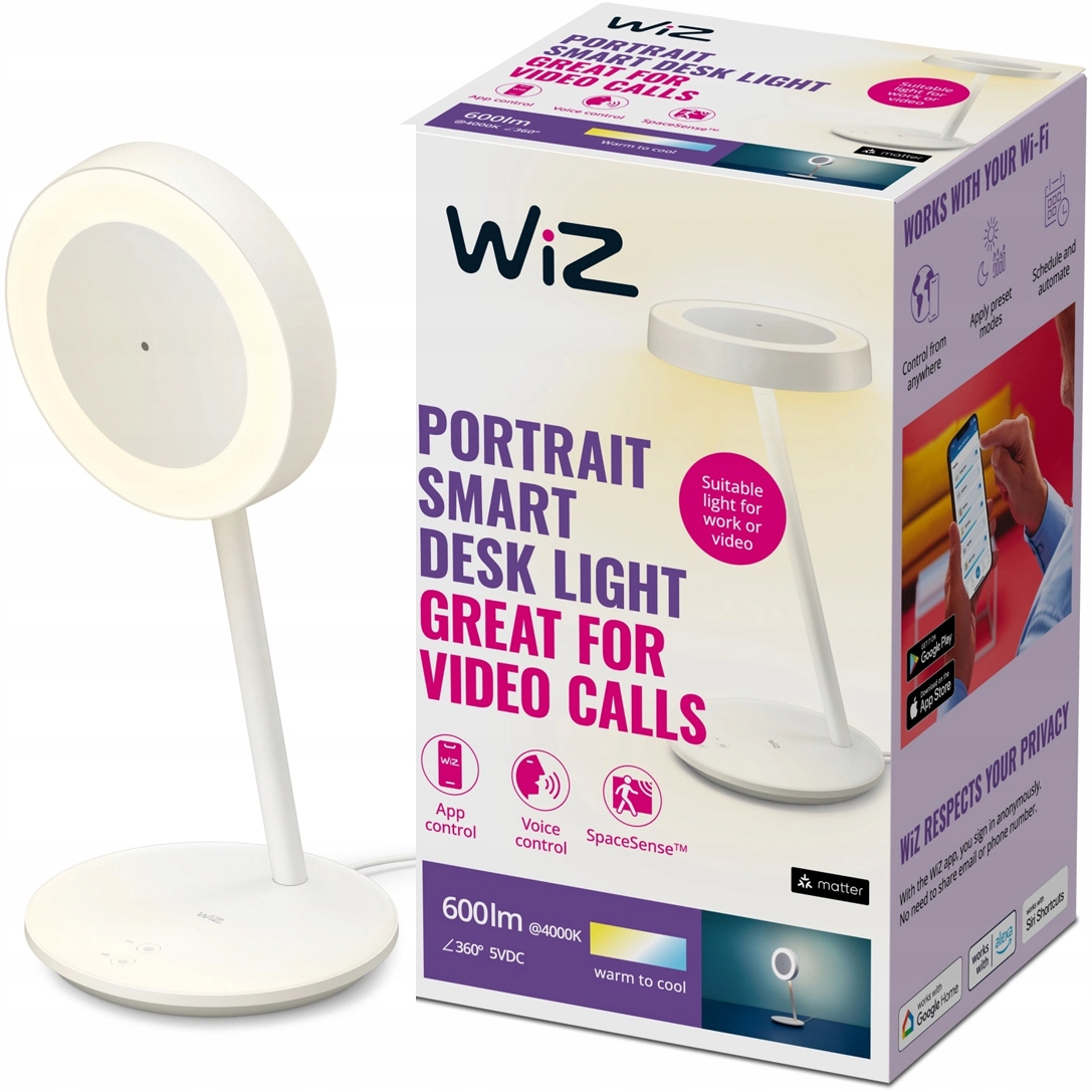 Stolová Led nočná lampa Školská inteligentná variabilná farba Smart WiFi WiZ