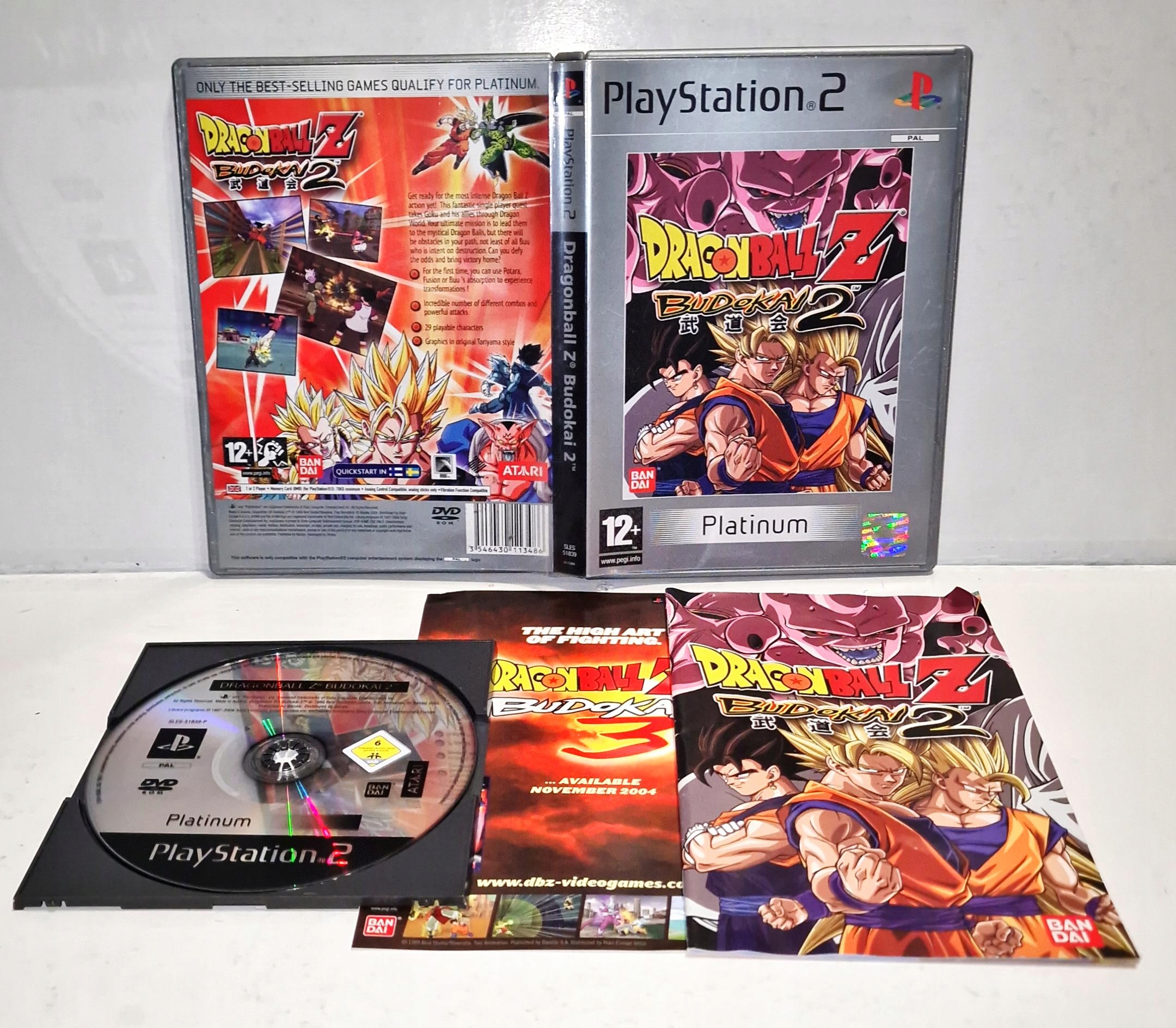 Dragon Ball Z Budokai 2 PS2 3XA
