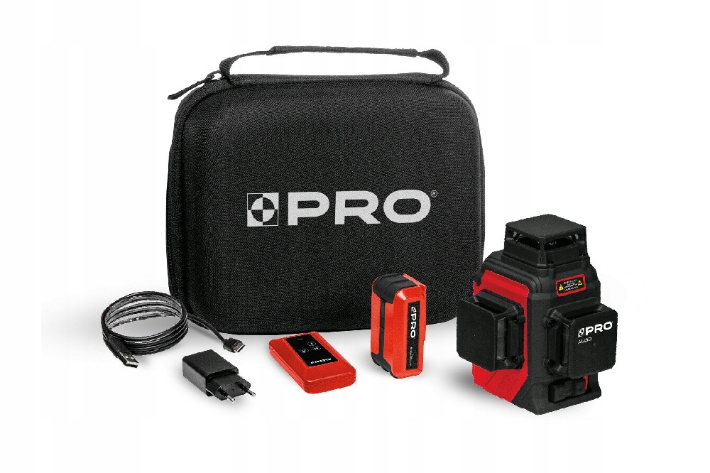 Víceřádkový laser Pro AQ3DR 3x360° akumulátor Li-ion, pouzdro, nabíječka