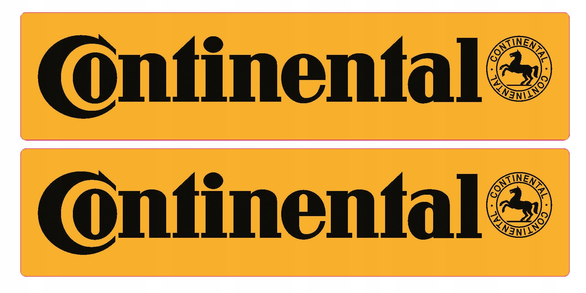 

Continental naklejki 15cm Druk Kolor 2szt