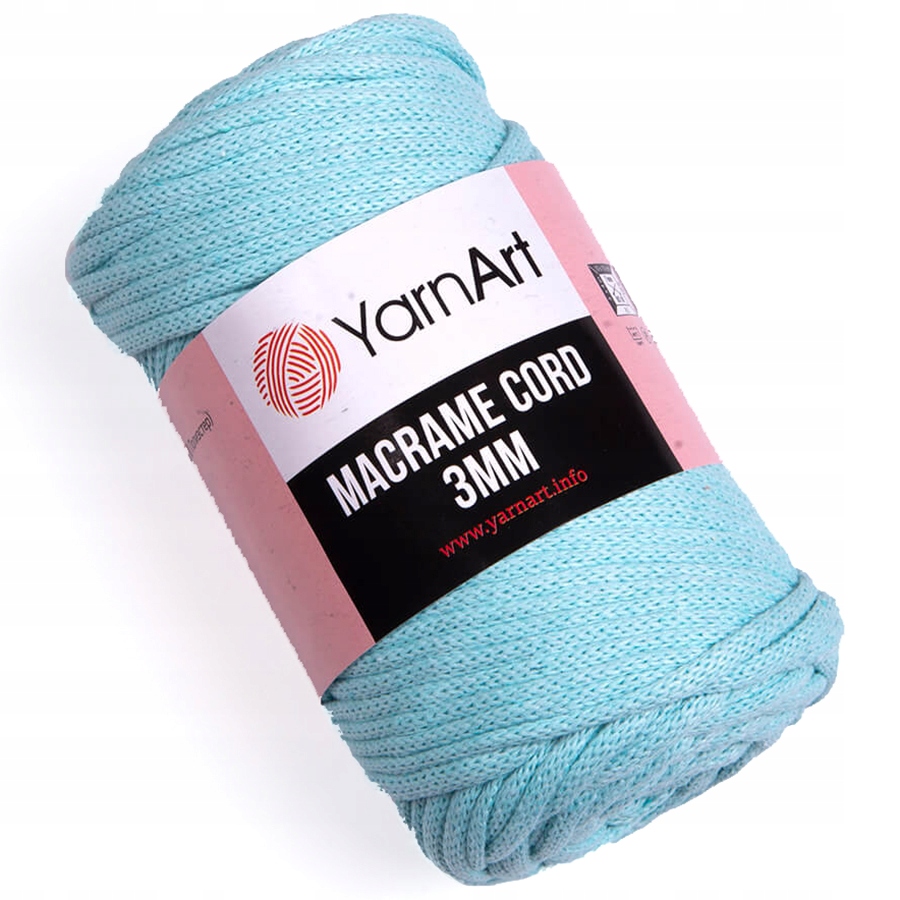 Sznurek Z Rdzeniem YarnArt Macrame Cord 3 mm zielony Miętowy 775