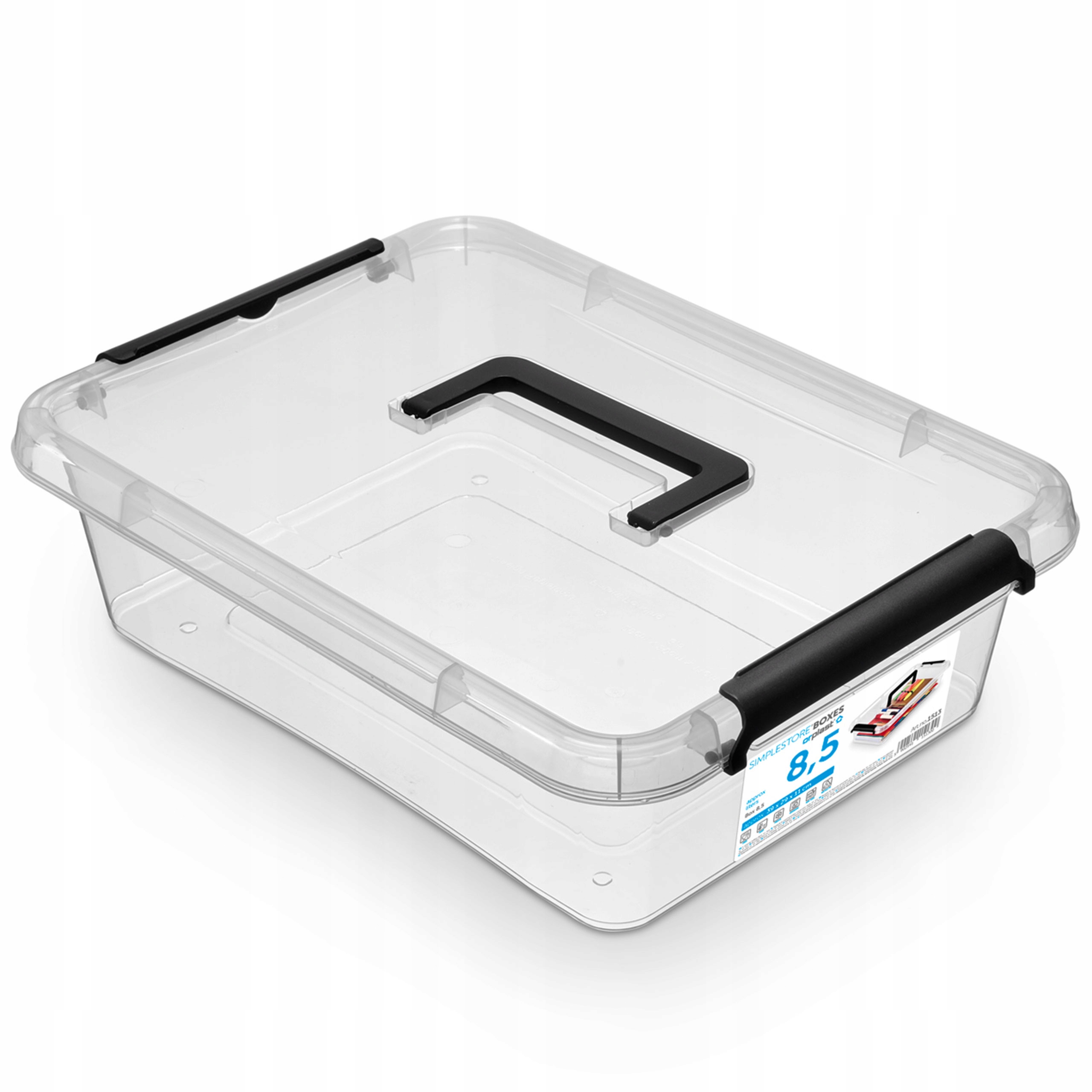 

Pudełko Pojemnik Plastikowy Przykrywka Rączka 8,5L