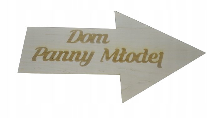 

Drogowskaz Ślubny Dom Panny Pana Młodego 50cm