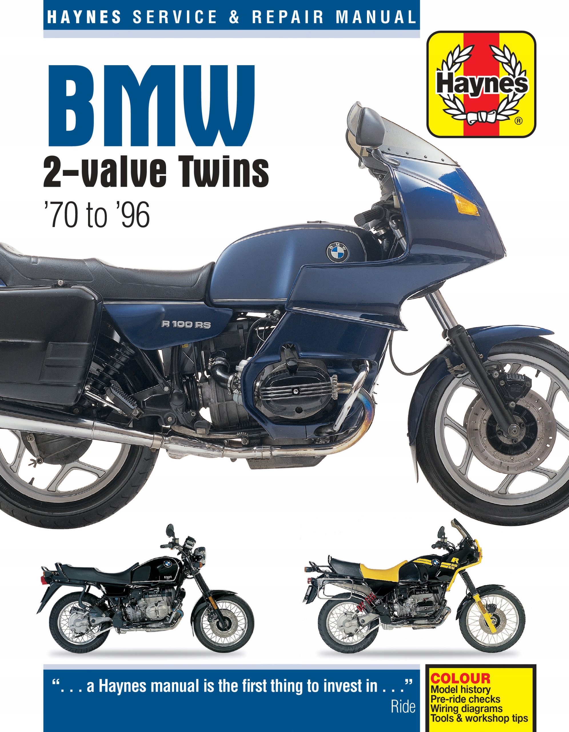 MOTOCYKLE BMW R45 - R100 (1970-1996) INSTRUKCJA NAPRAW