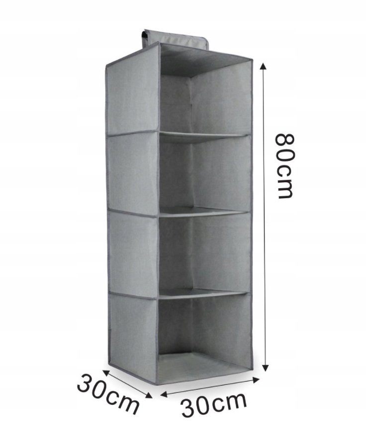 

Organizer Wiszący Do Szafy Wieszak 4 Półek Regał