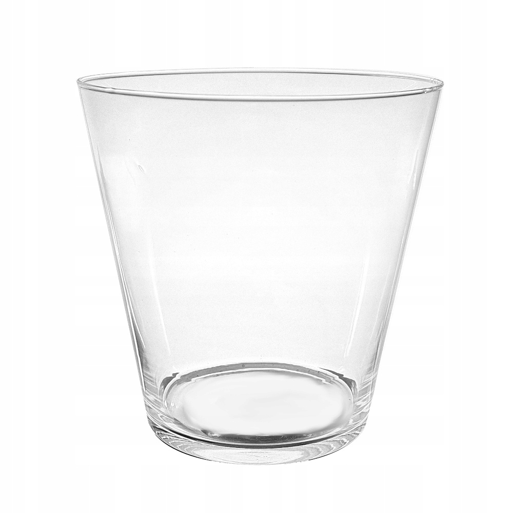 

Doniczka osłonka szklana duża H19 Wazon konisz