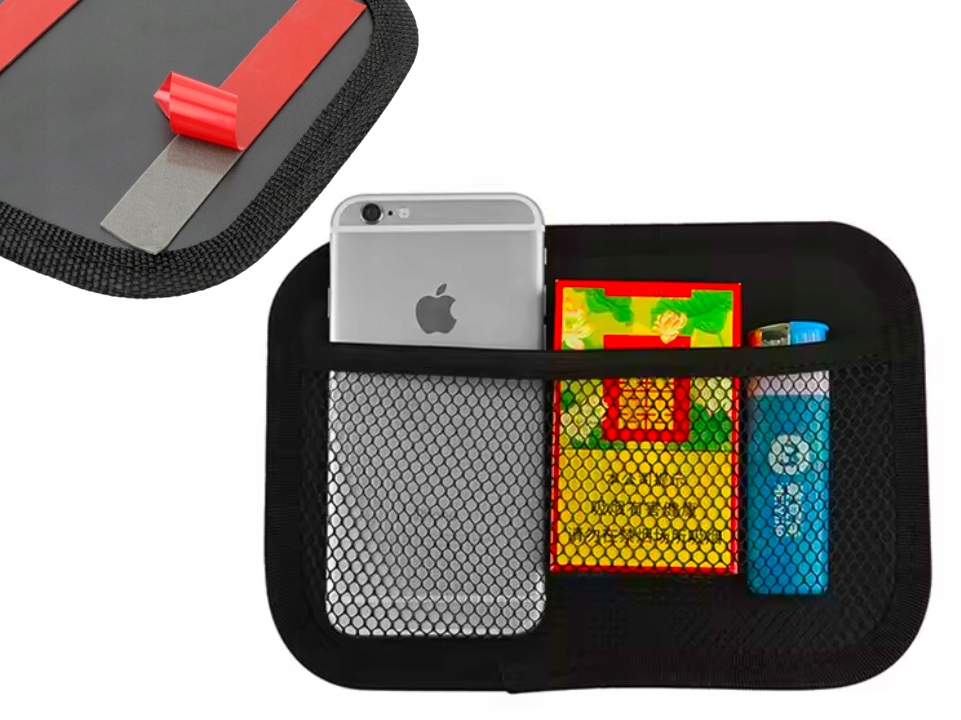 Dodatkowa Kieszonka Kieszeń Samoprzylepna Do Samochodu Organizer Naklejana