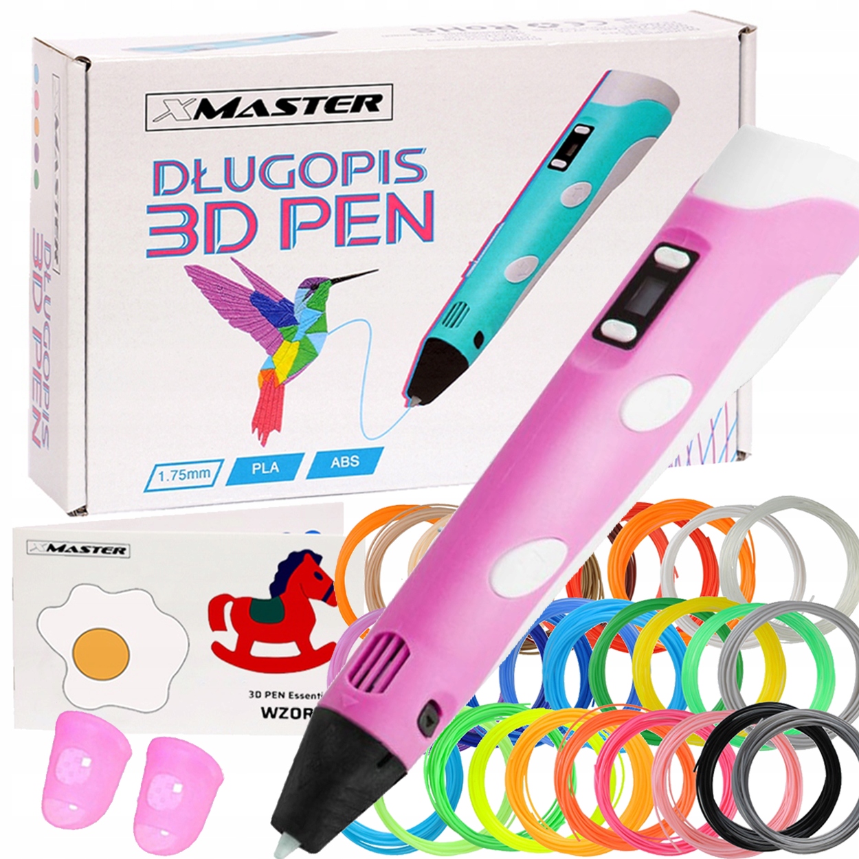 

Długopis Drukarka 3D Pen Wkład 125 Metrów Szablony