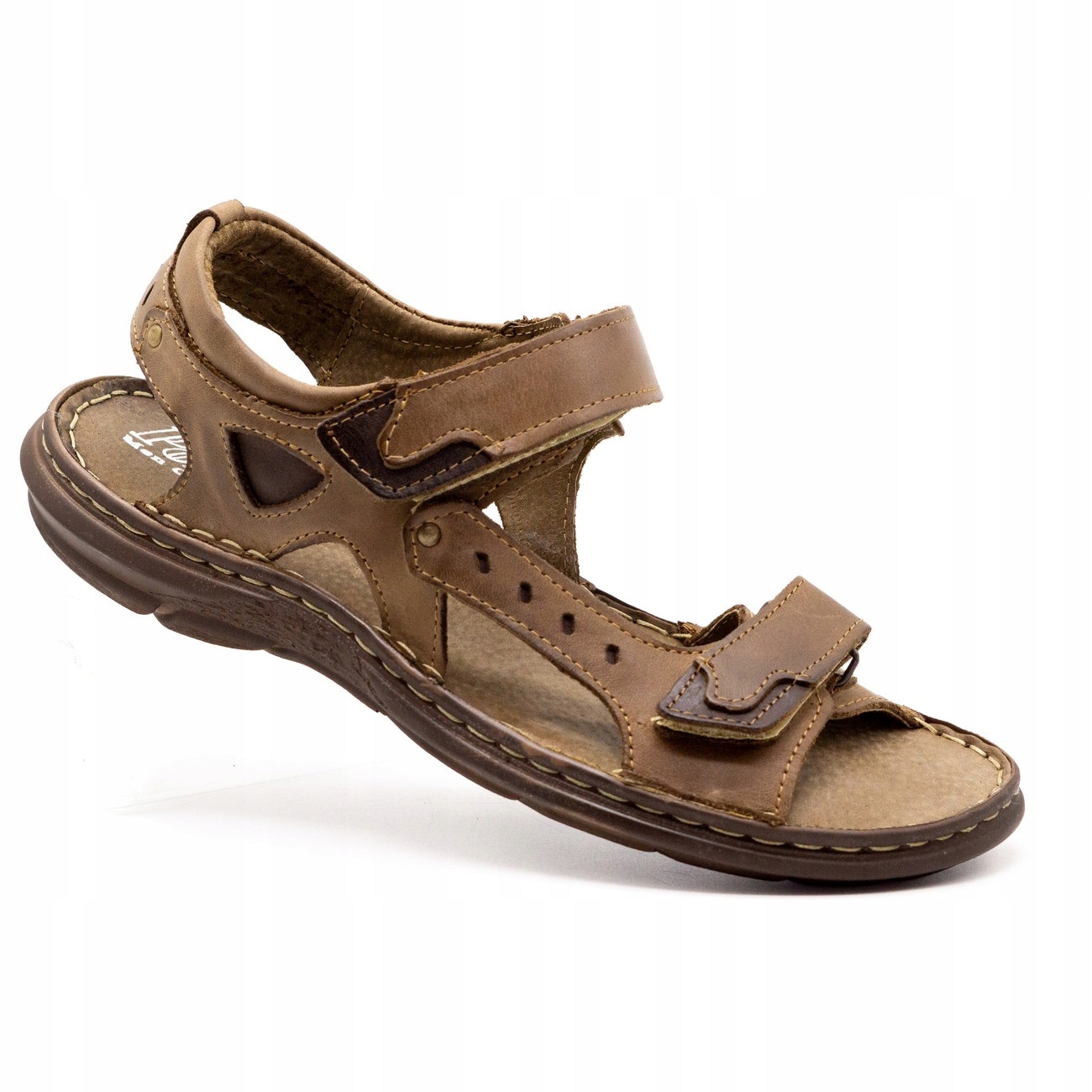 

Buty Olivier Sandały Skóra Casual 277 Brąz 45
