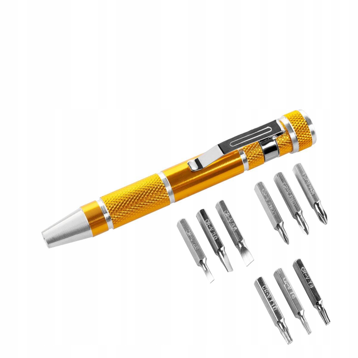 

Wkrętak precyzyjny z zawieszką i 9 bitami