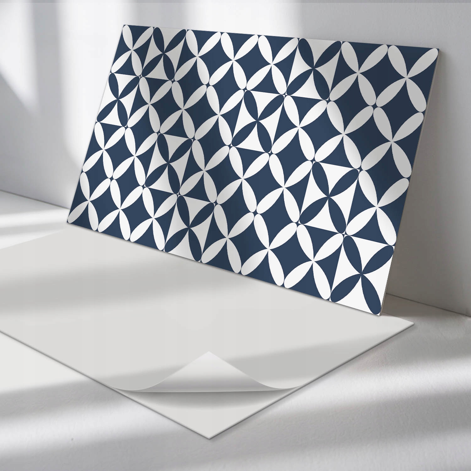 Sada samolepiacich Pvc panelov Geometrický vzor kvetov 6 ks 60x30 cm