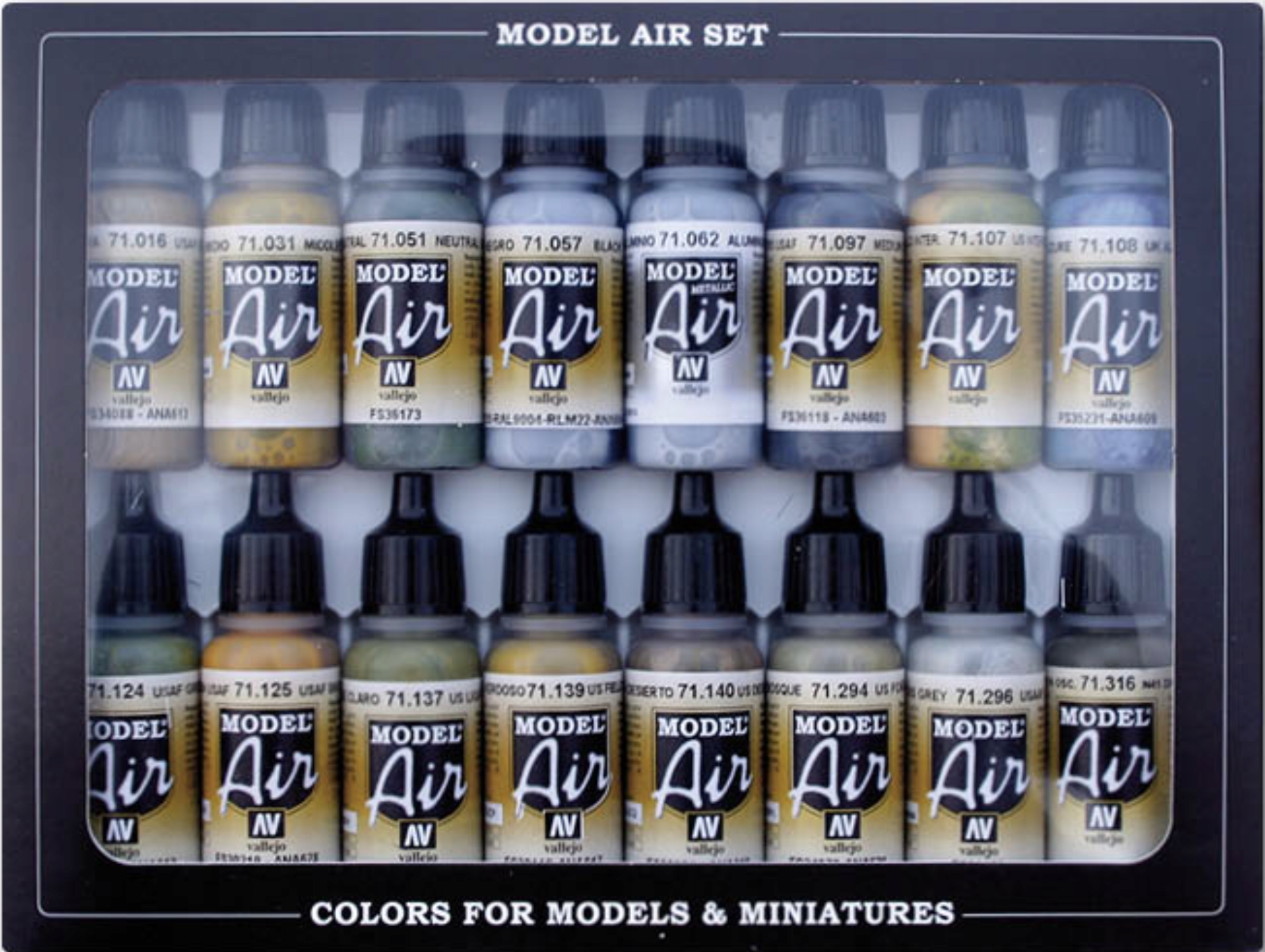 Vallejo: 71.185 Model Air Letadla Usaaf 2. světové války (16x17 ml) /Vallejo