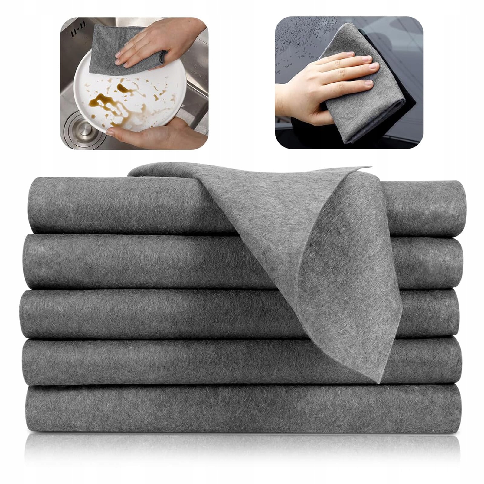 Levně Magické Hadříkové Utěrky Na Okna Bez Šmouh 30X40 CM 5KS