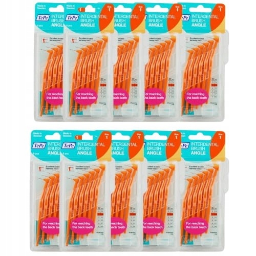 10x Tepe Angle Szczoteczki Międzyzębowe Pomarańczowe 6