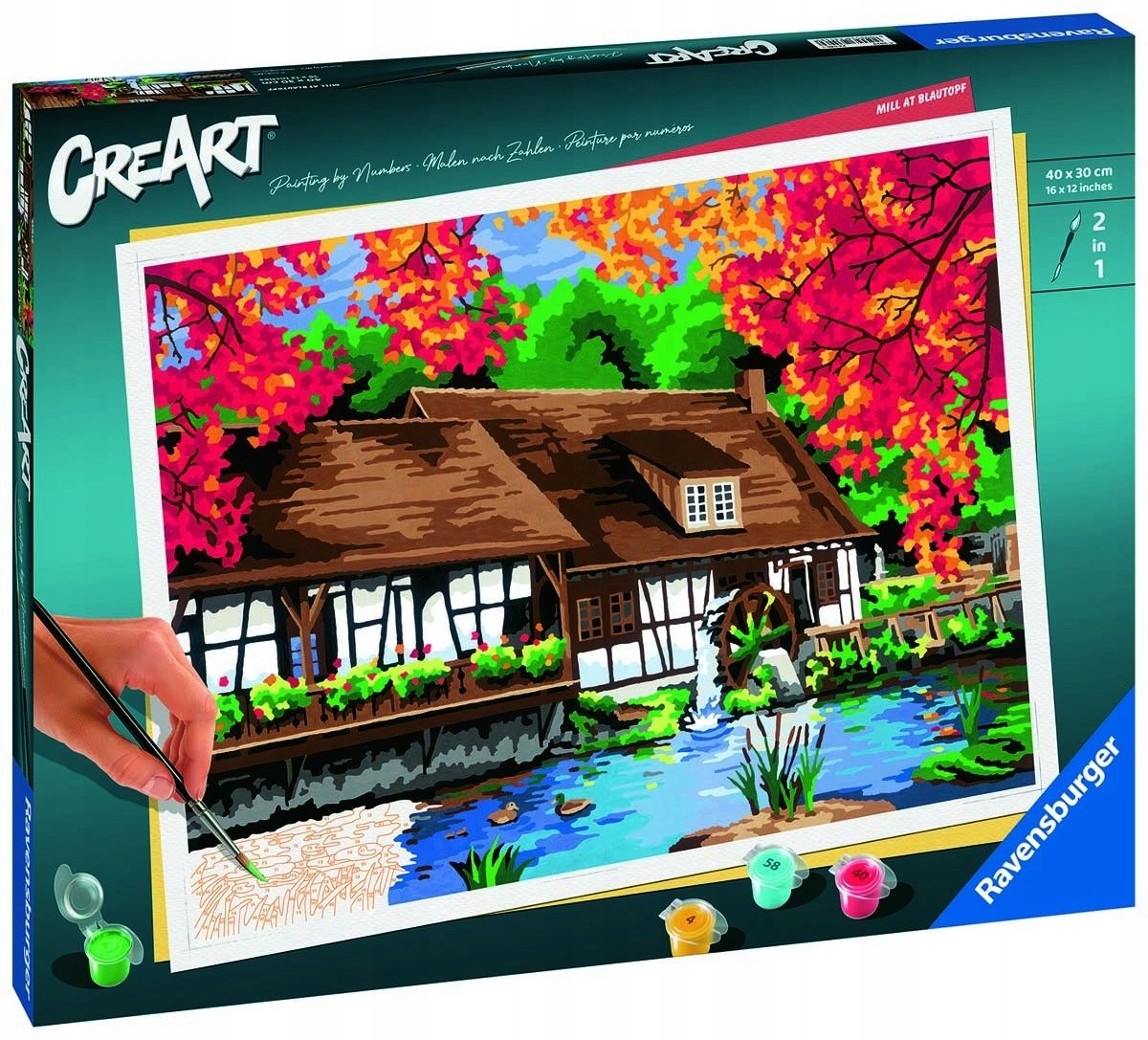 CreArt Malování podle čísel Mlýn 23546 omalovánka