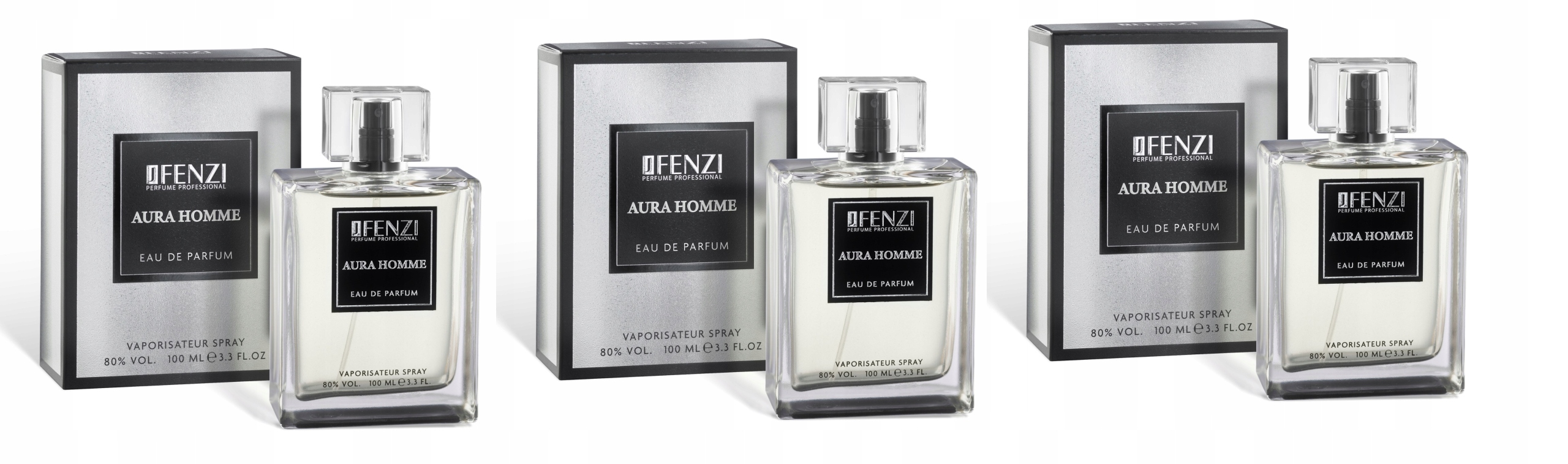 JFenzi Aura Homme parfémovaná voda 3x100 ml