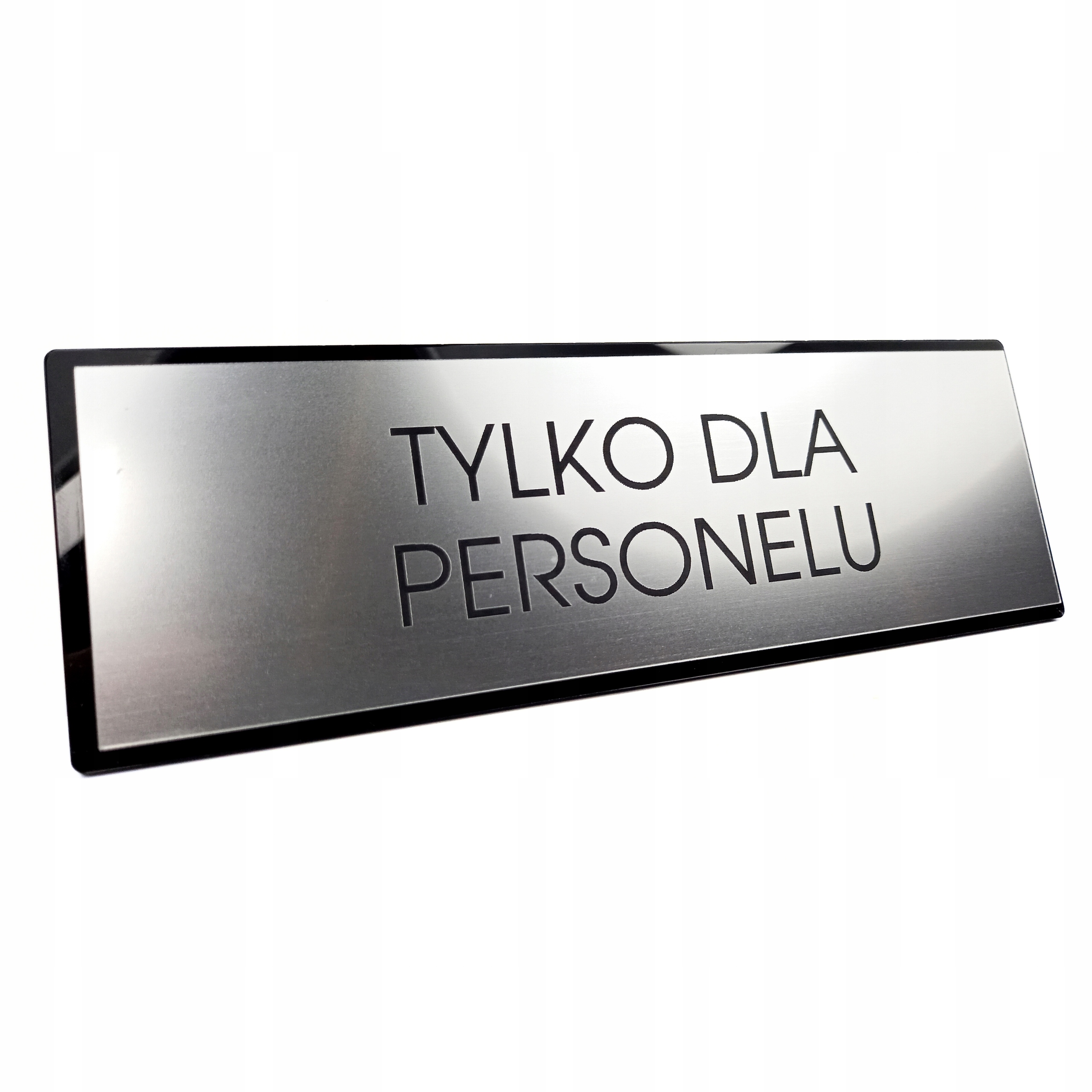 Tabliczka TYLKO DLA PERSONELU, prostokąt - seria HOTEL 01