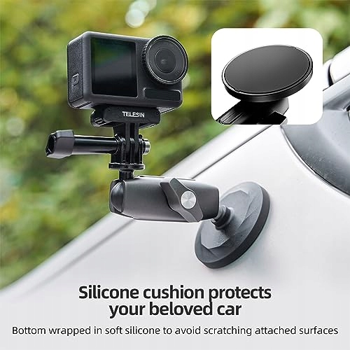 TELESIN Magnetyczny Uchwyt Do GoPro DJI Osmo Insta360 Akcesoria Kamera — miniatura 3