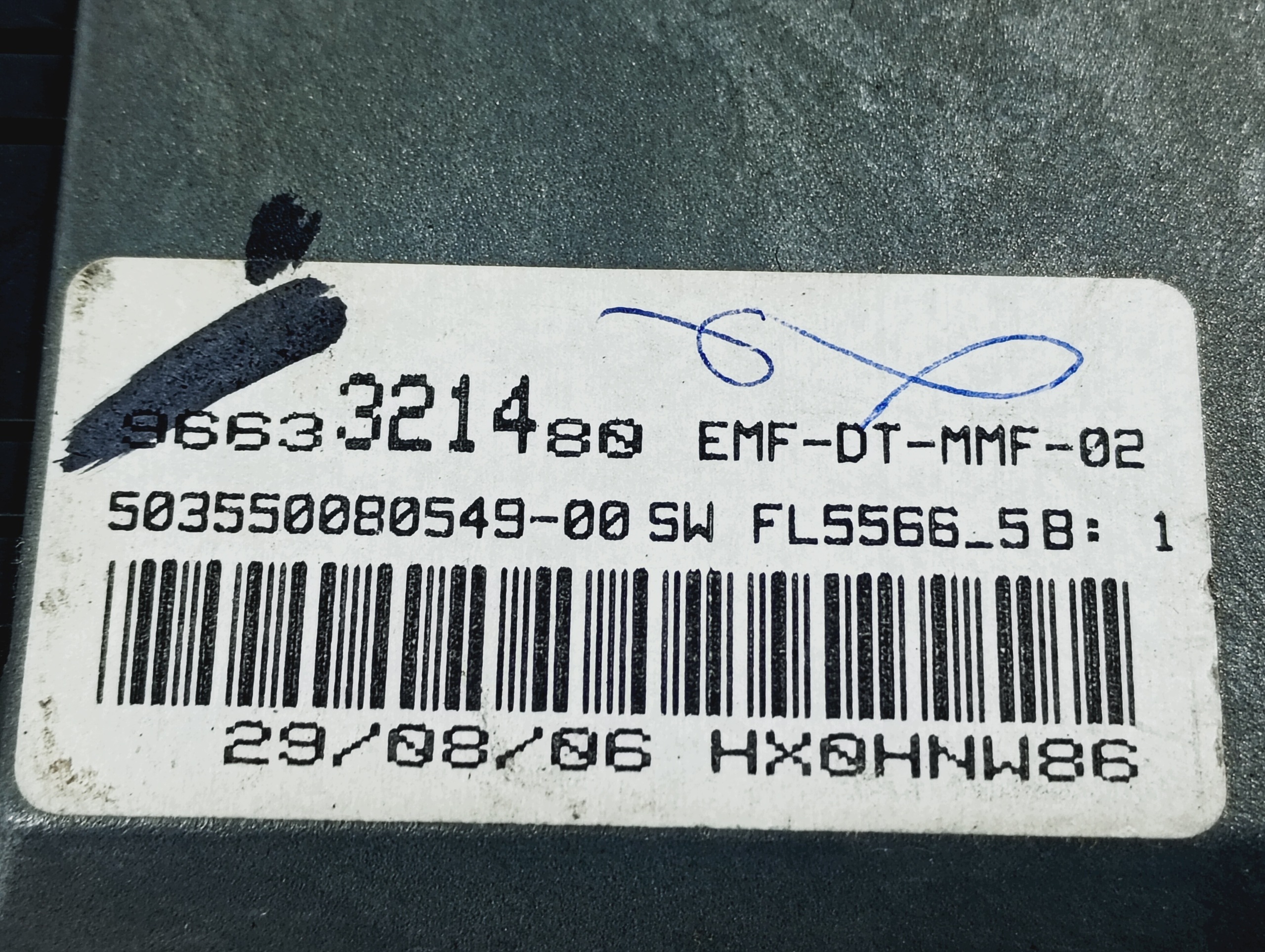 Ekran display OE 9663321480 Peugeot 407 04-11