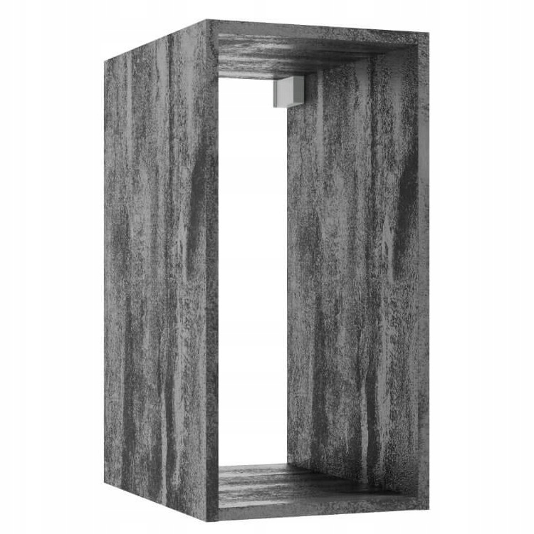 Závěsná skříňka s policí čtverec Kubik A30 60x30x44 černý beton