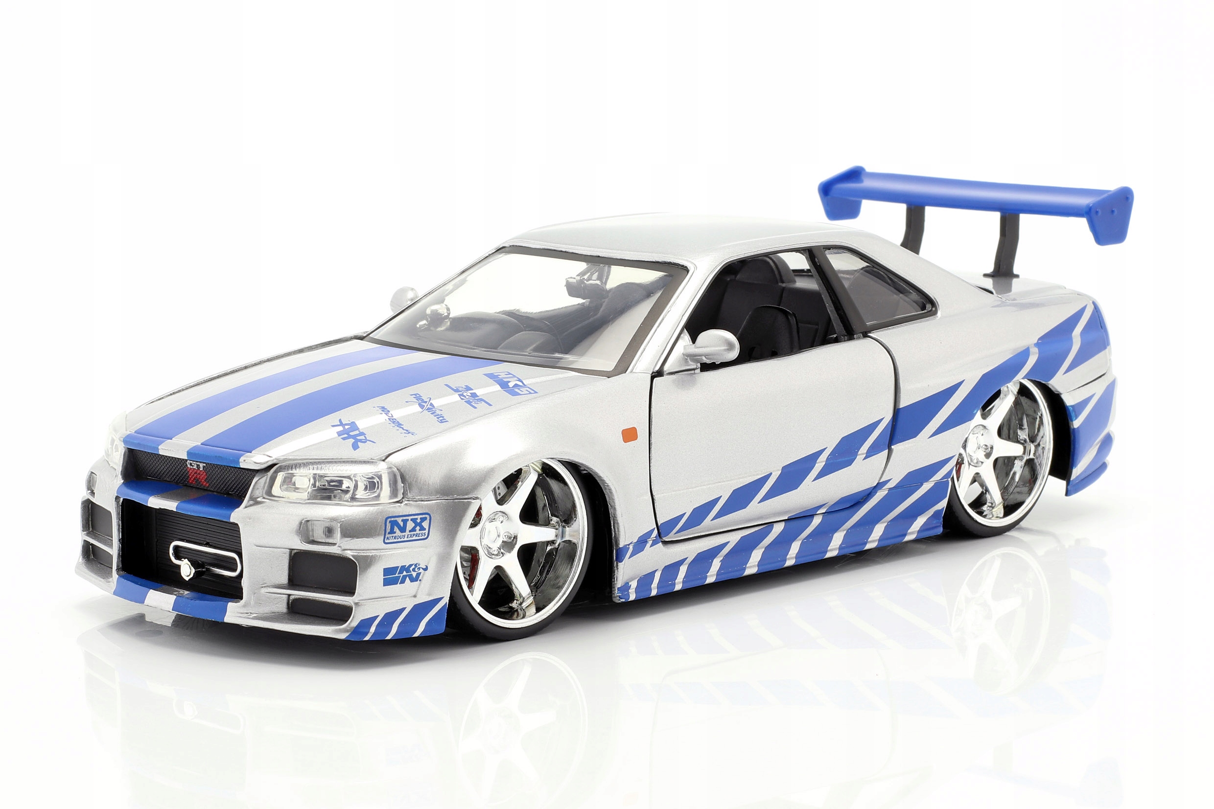 Nissan Skyline Gt-r (R34) 2002 Brian's 2 Fast 2 Furious F&f Jada Toys 1:24