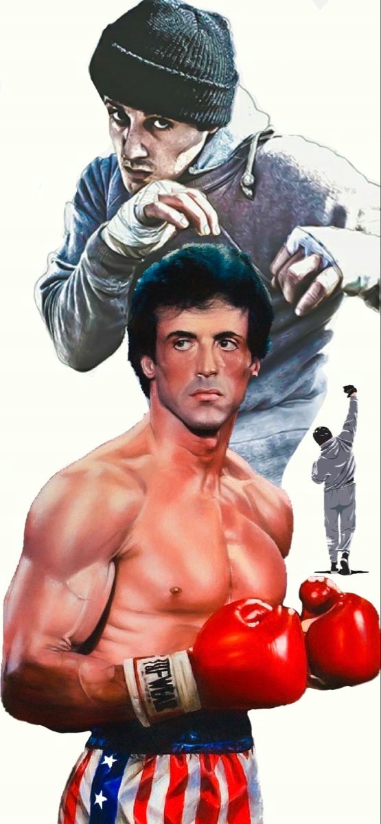 Plakat Rocky Balboa Sylvester Stallone Obraz 90x60 Liczba sztuk 1