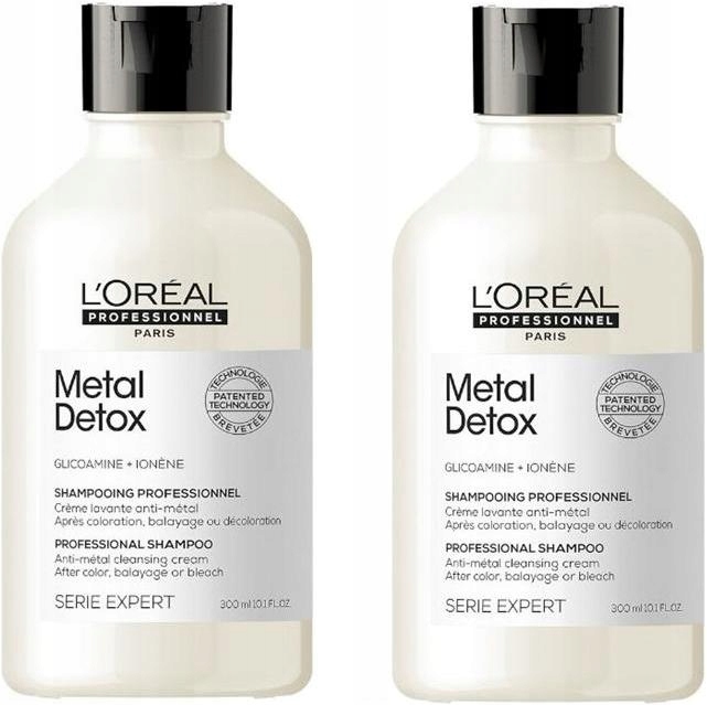 Loreal Professionnel Metal Detox Šampon Po Barvení 2X300ML Sada