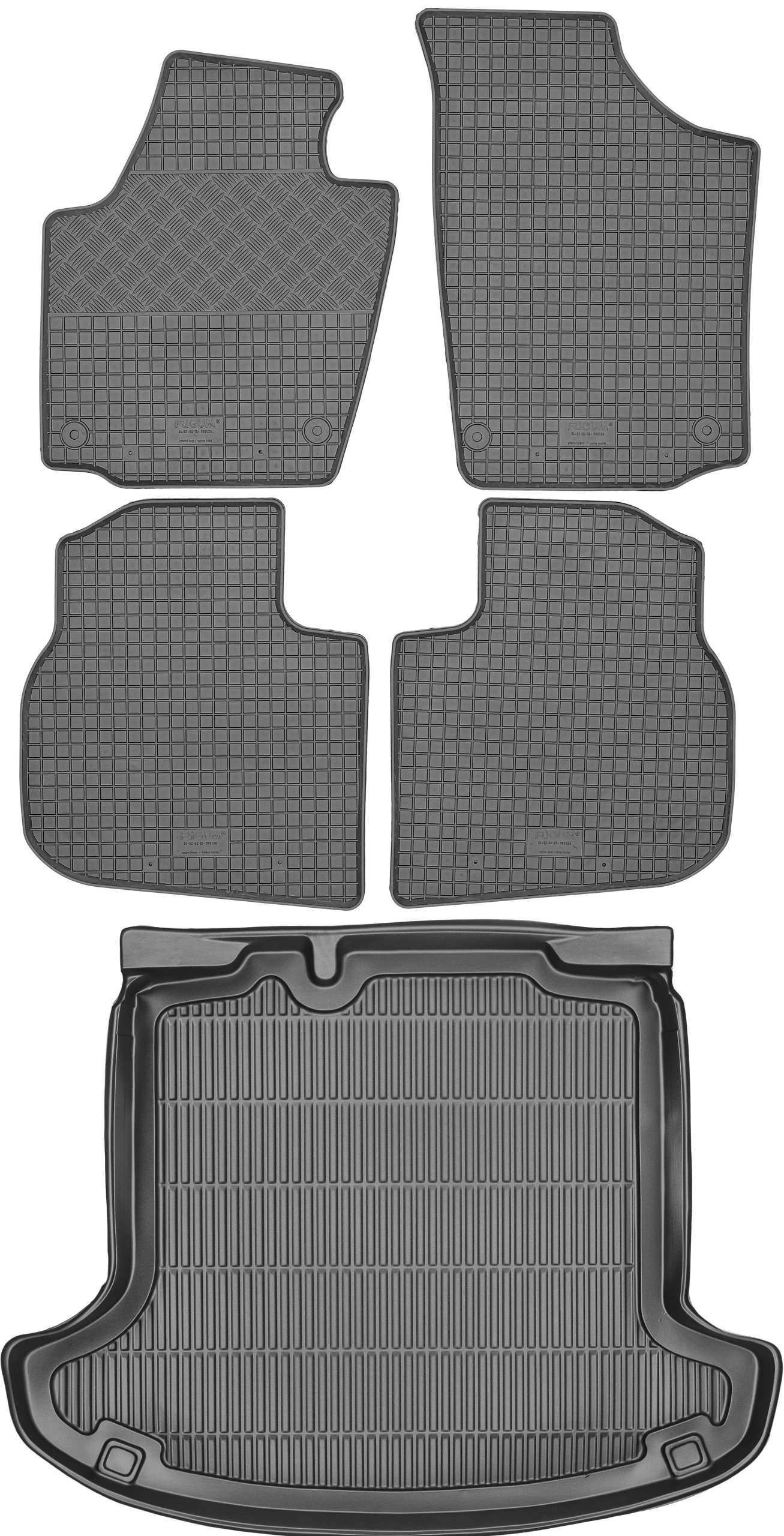 Škoda Rapid Sd Liftback 12-19 Sada Gumové rohože rohož