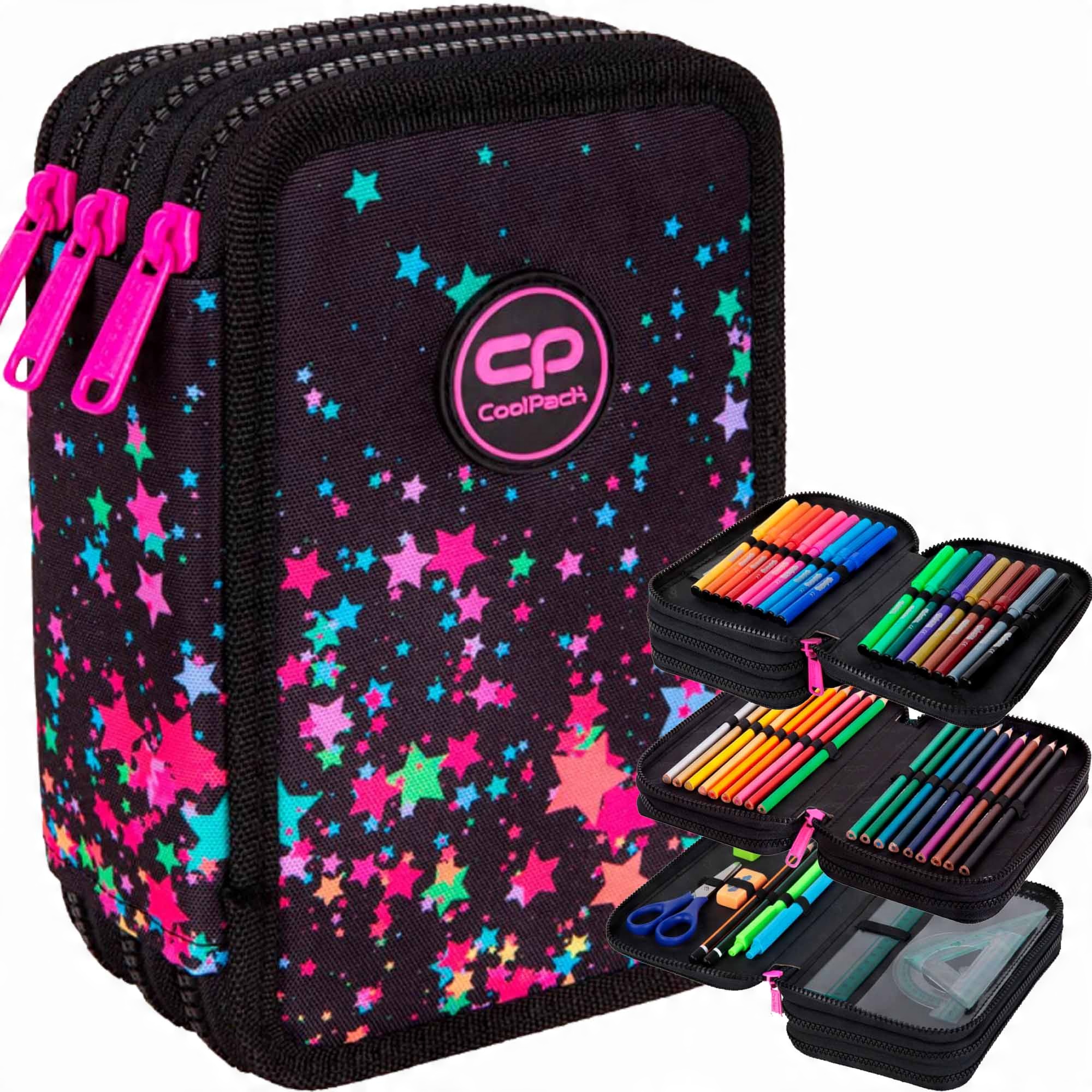 

Coolpack Piórnik Trzykomorowy Wyposażenie Galaxy