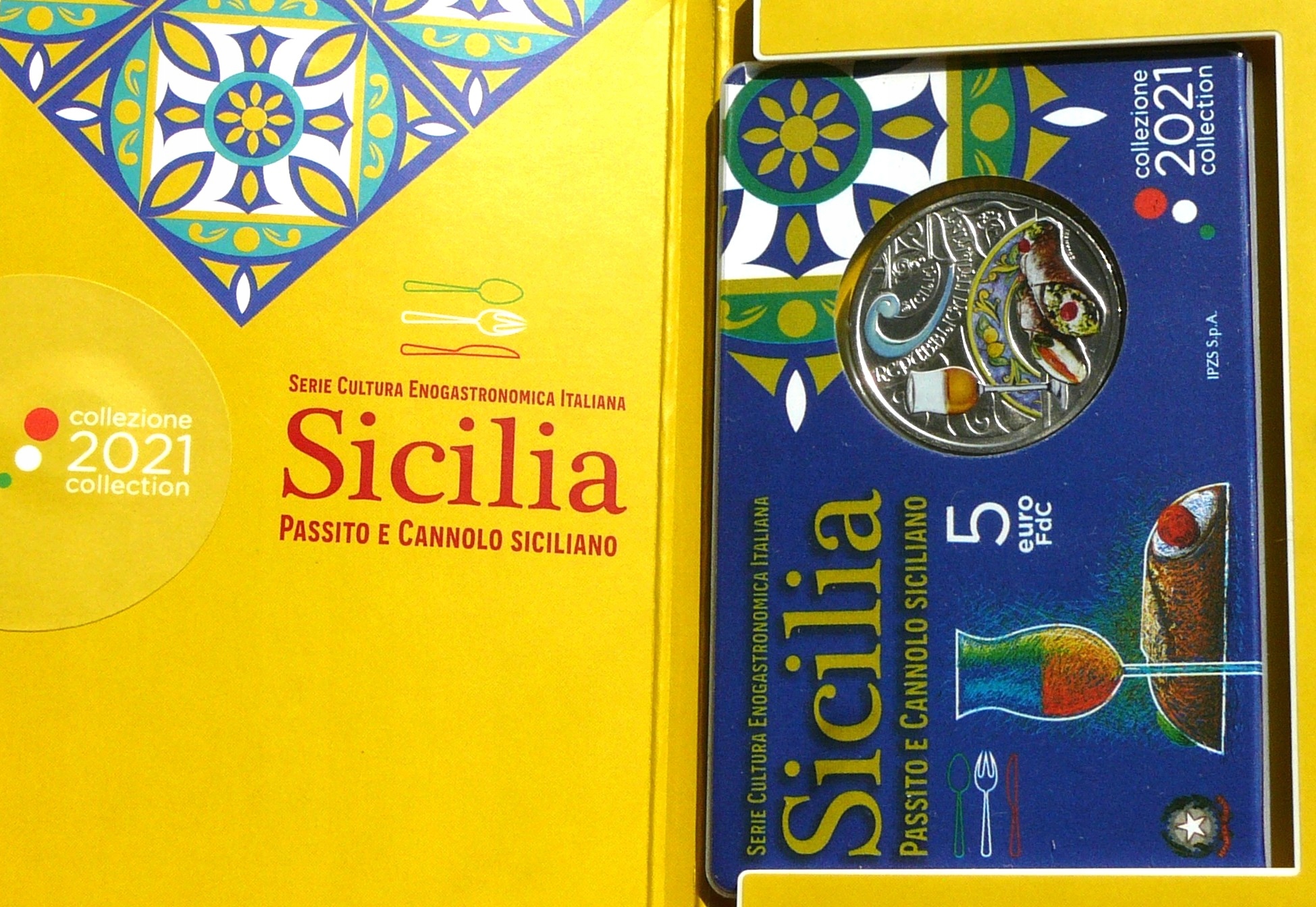 5 EURO WŁOCHY 2021 CANNOLI I PASSITO KULTURA WŁOSKA