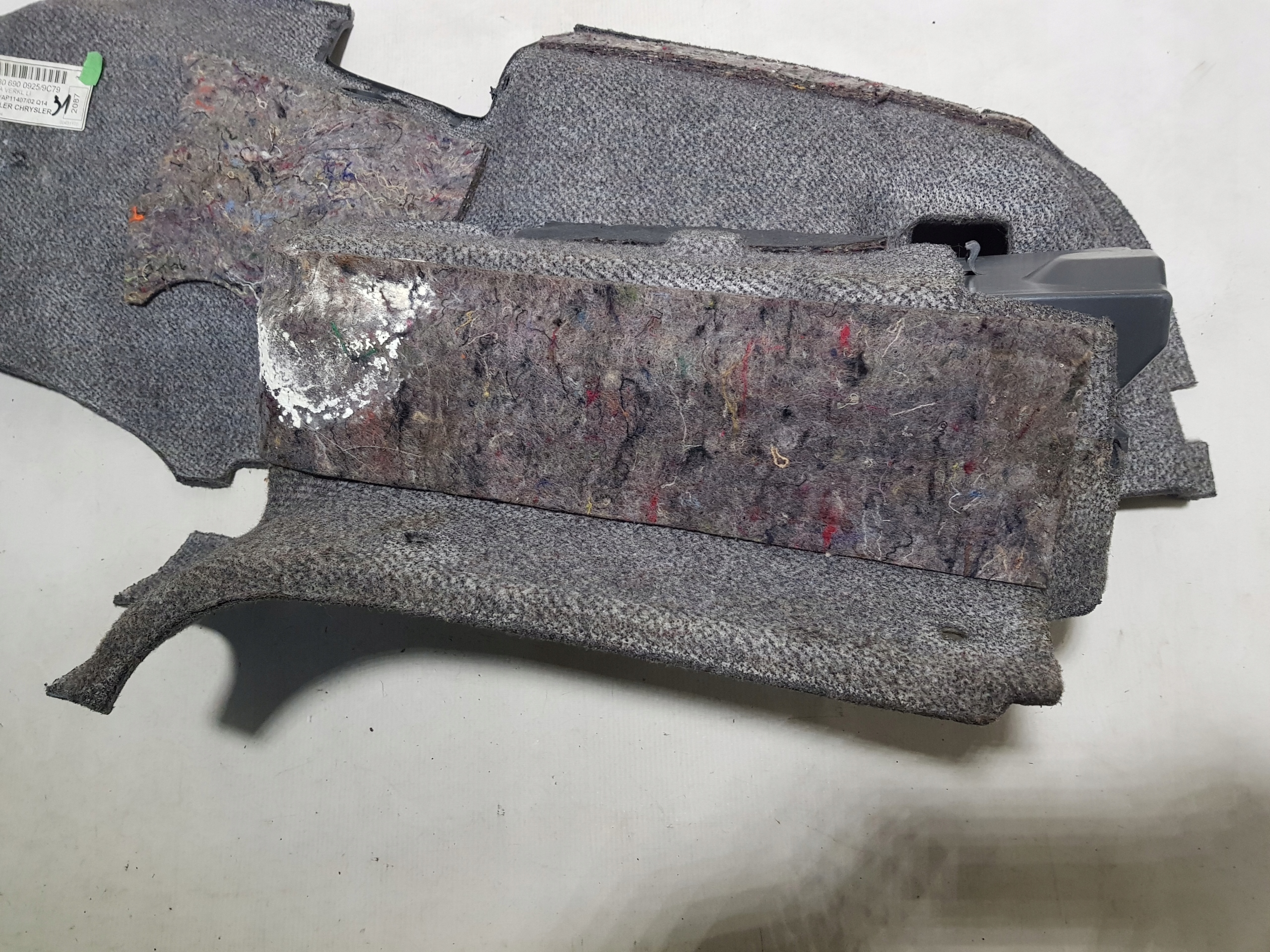MERCEDES SL R230 mats boot upholstery left