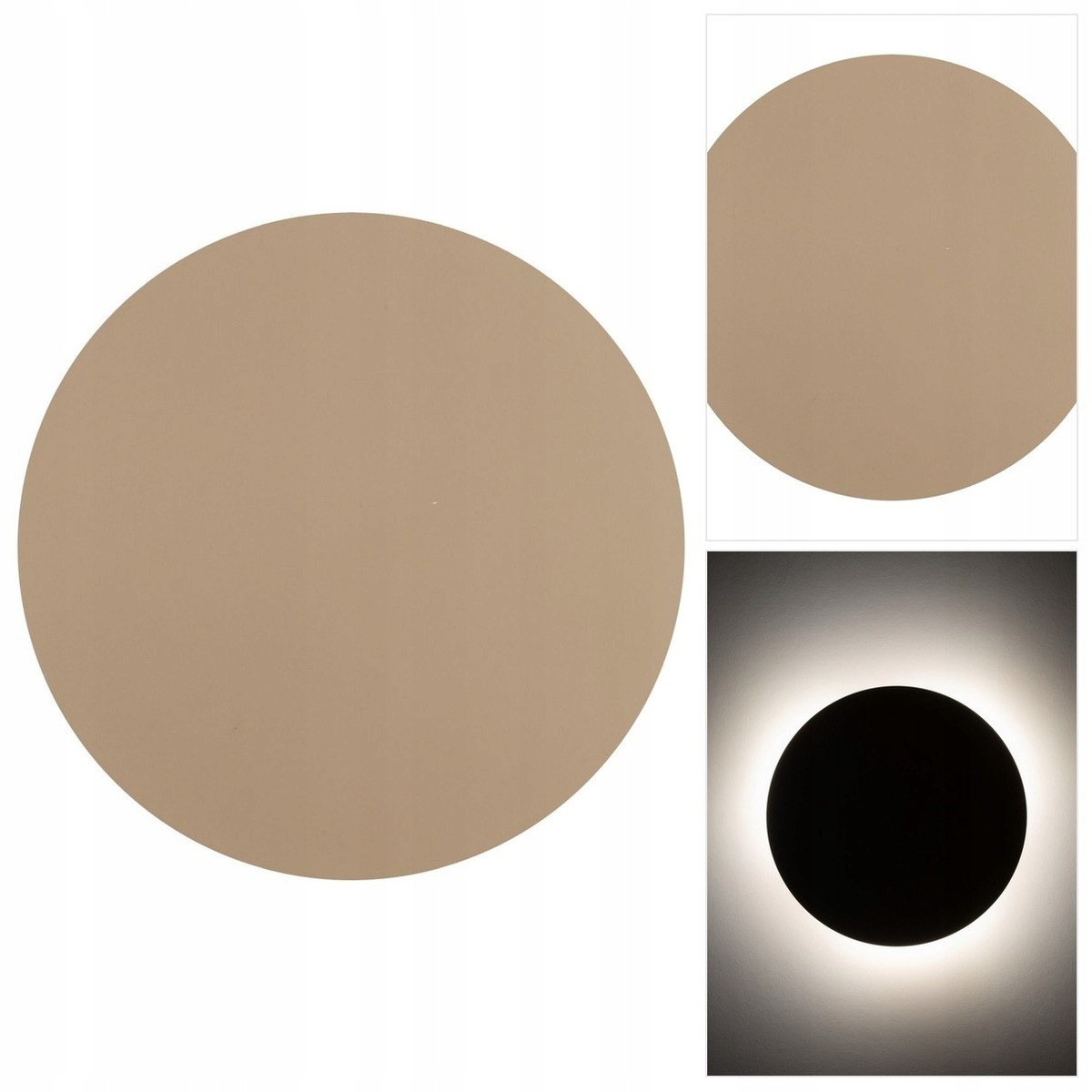 Béžové nástěnné svítidlo Luna Sabia je moderní nad zrcadlem v pracovně Tk Lighting