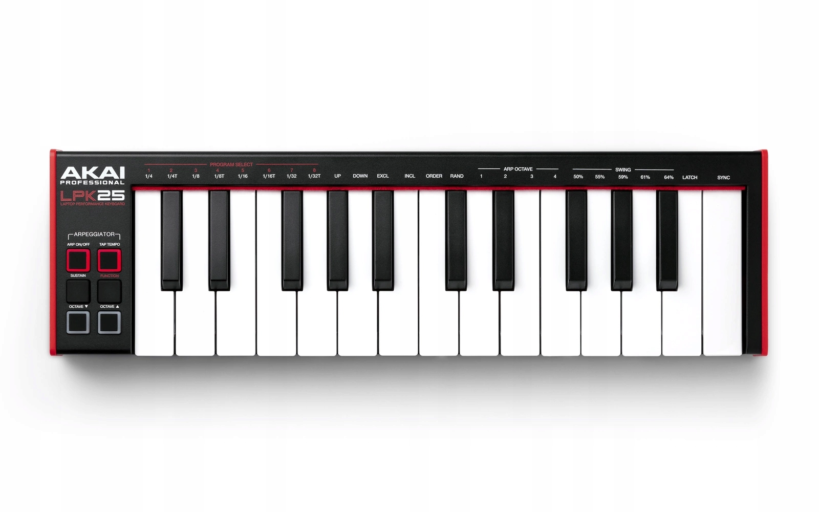 Akai LPK25 mk2 – kompaktní MIDI ovládací klávesnice