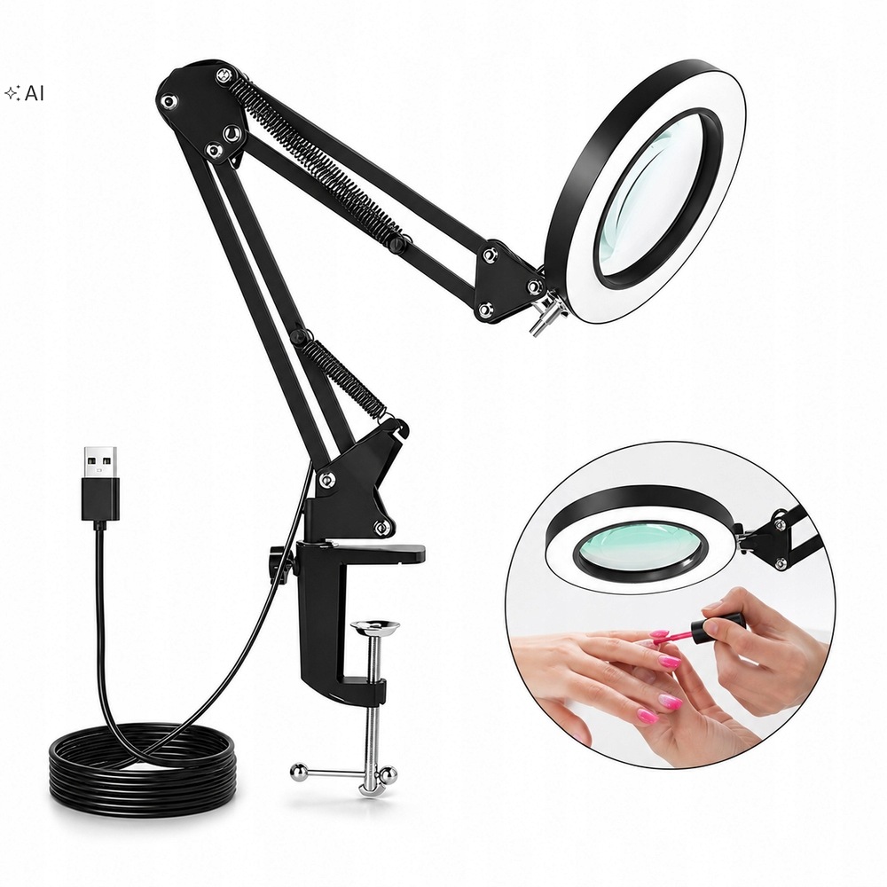 Stolní Lampa S Led Zvětšovacím Sklem 10 X S 10 Úrovněmi