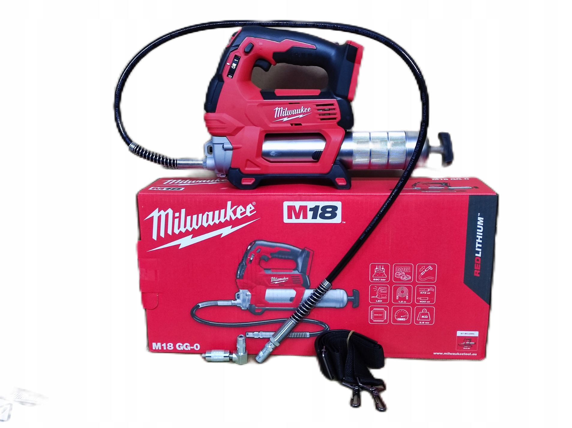 Smarownica akumulatorowa Milwaukee M18 GG-0 18 V