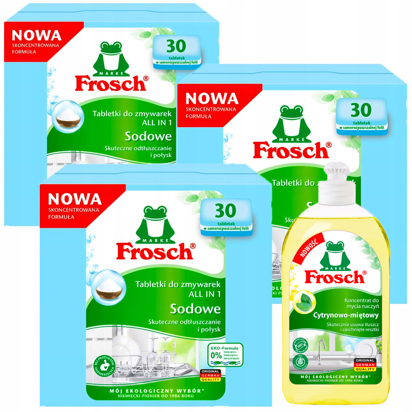 Levně Frosch Tablety Se Sodou Do Myčky Nádobí 90 Ks Ekologické Dárek