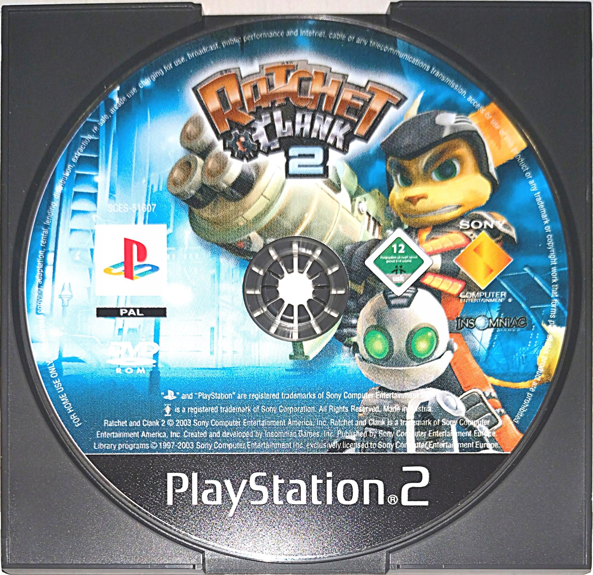 Gra RATCHET & CLANK 2 PS2 SAMA PŁYTA CZYTAJ OPIS !!!