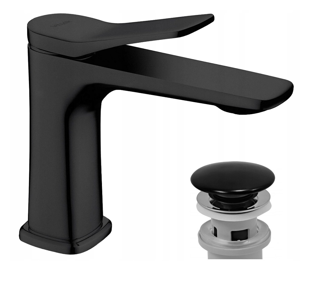 Bateria Umywalkowa Valvex Hasta Czarny + Korek Klik Klak