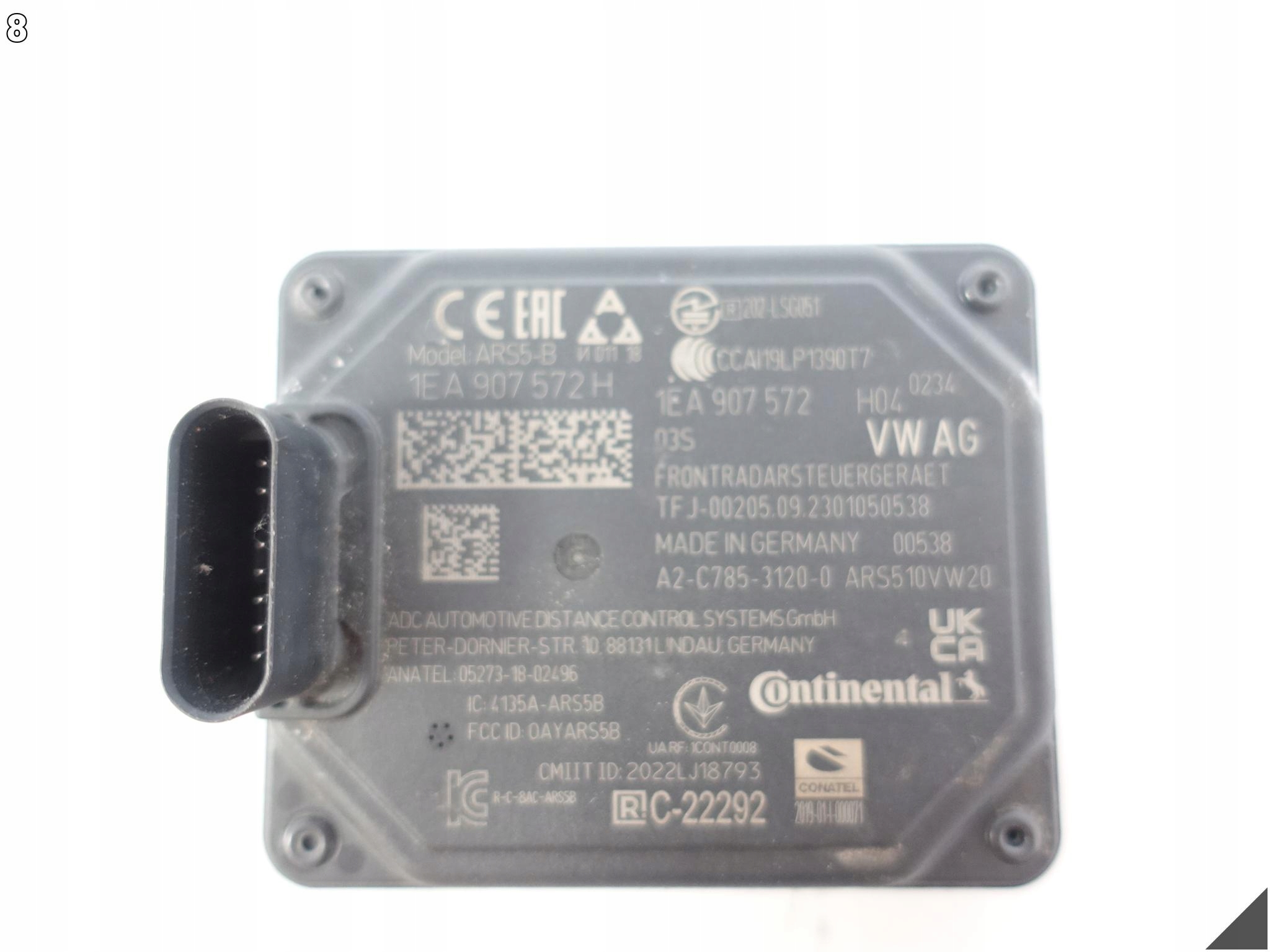 VW ID3 10A ID4 11A ID BUZZ 1T3 RADAR SENSOR ACC DISTRONIC module right