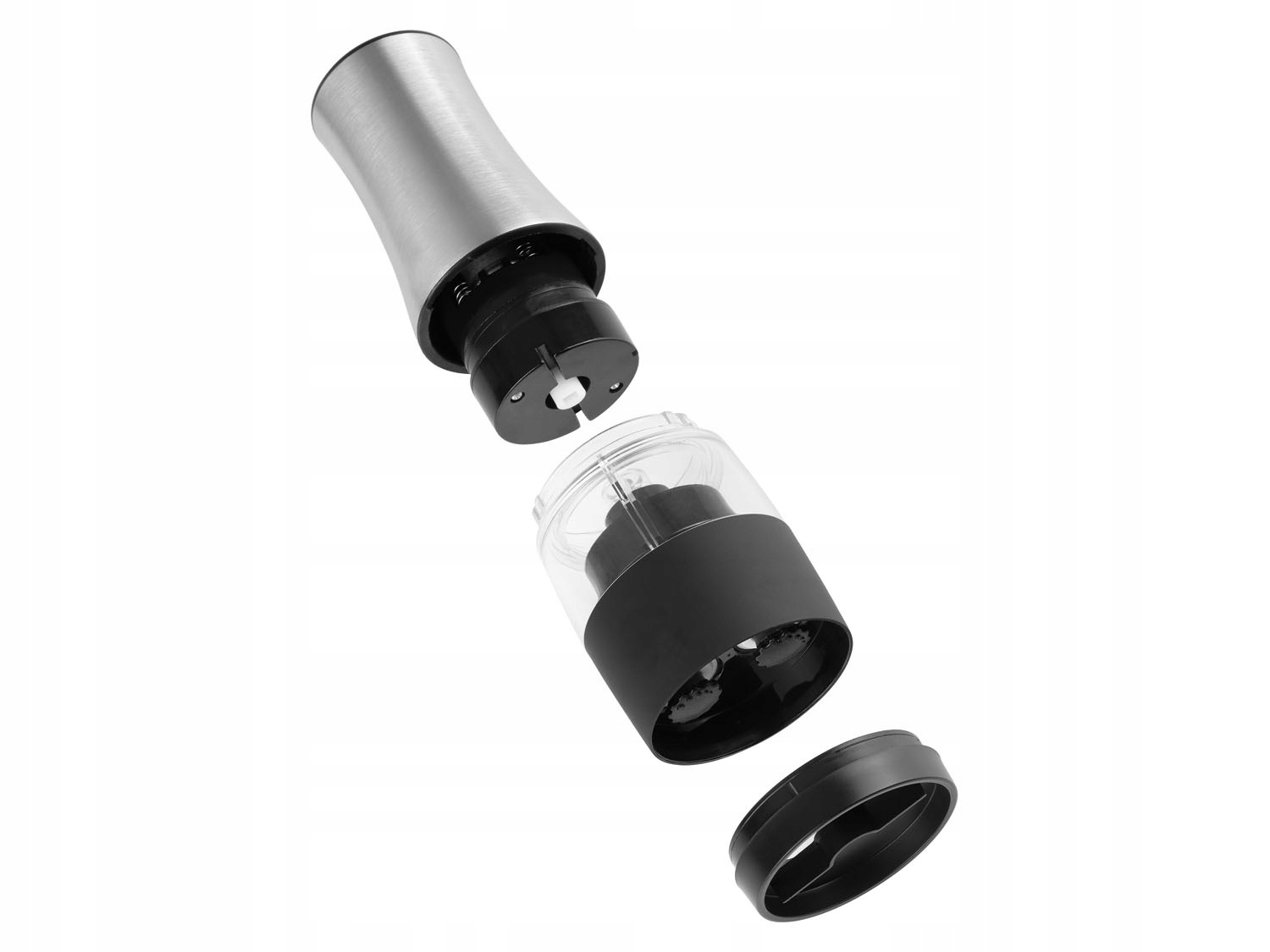 Elektryczny młynek do soli i pieprzu 2w1 STAL Marka Gourmetmaxx