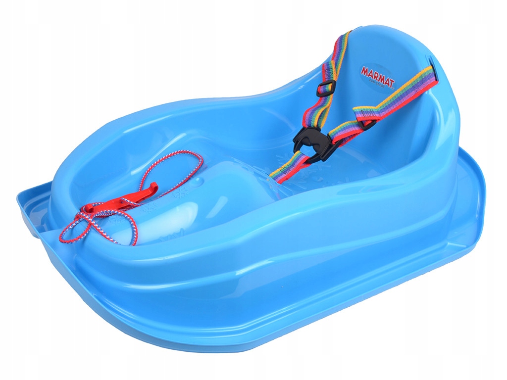 

Sanki z oparciem dla dzieci pasy ślizgacz zjazd