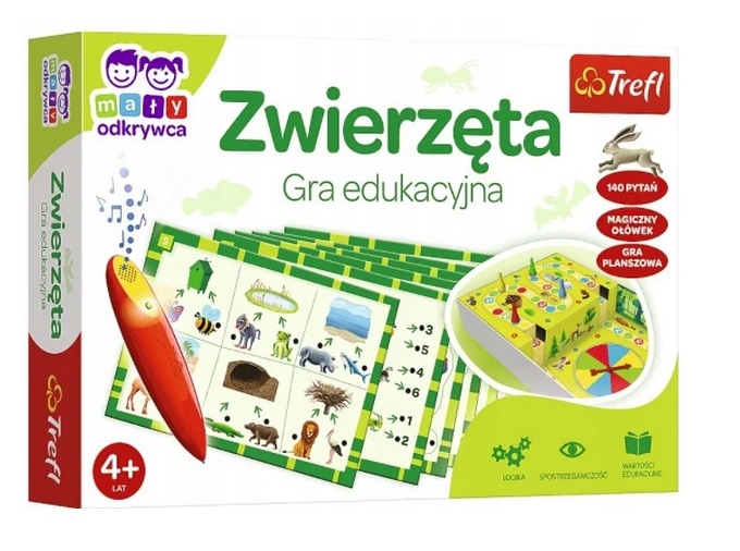 

Mały Odkrywca Zwierzęta Mag. Ołówek Trefl 02111