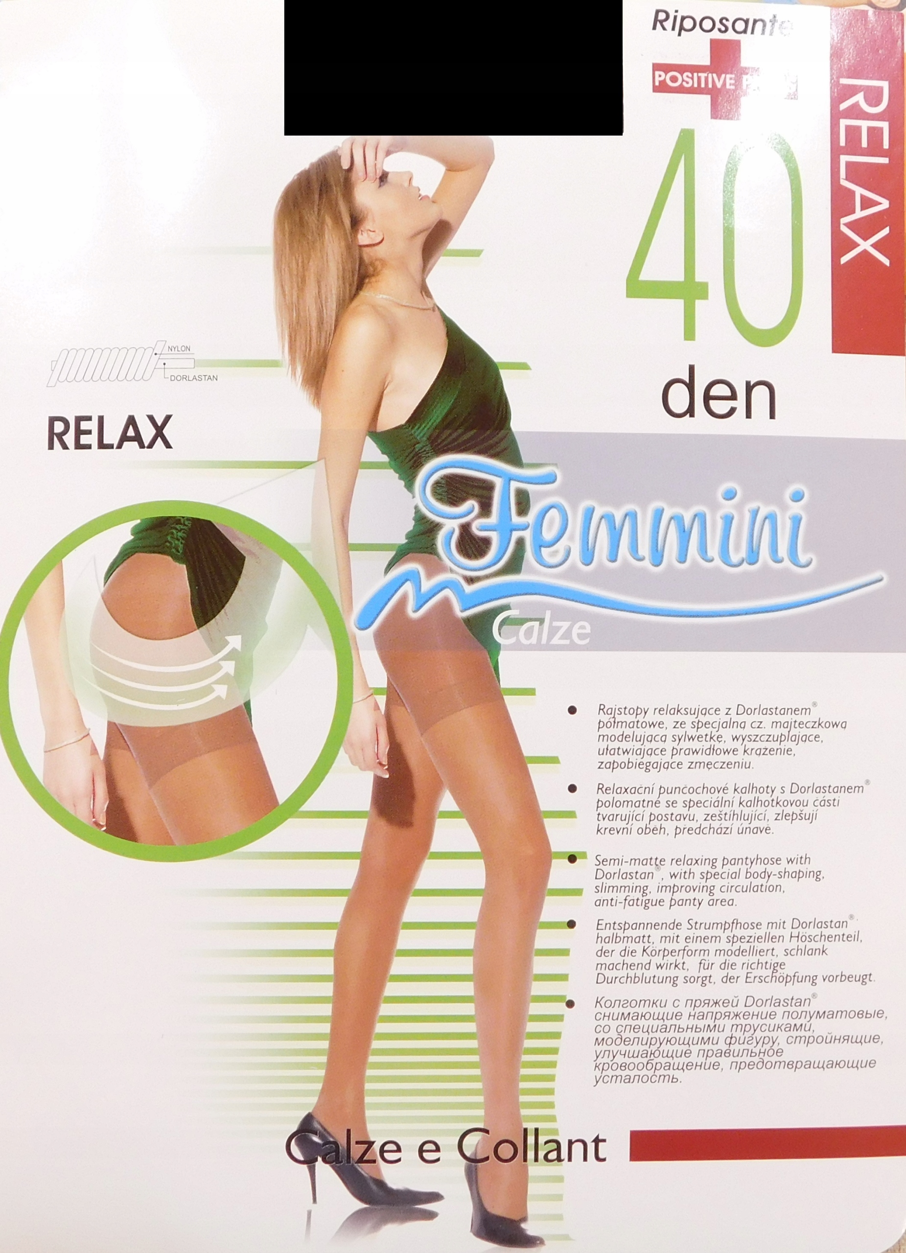 

Femmini Riposante Relax 40den visone r.3-M