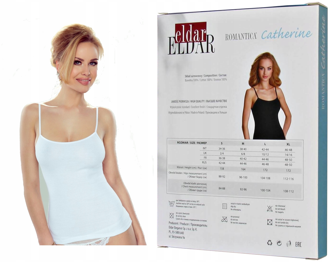 

Eldar Catherine Koszulka Gładka , Biała r.XXL