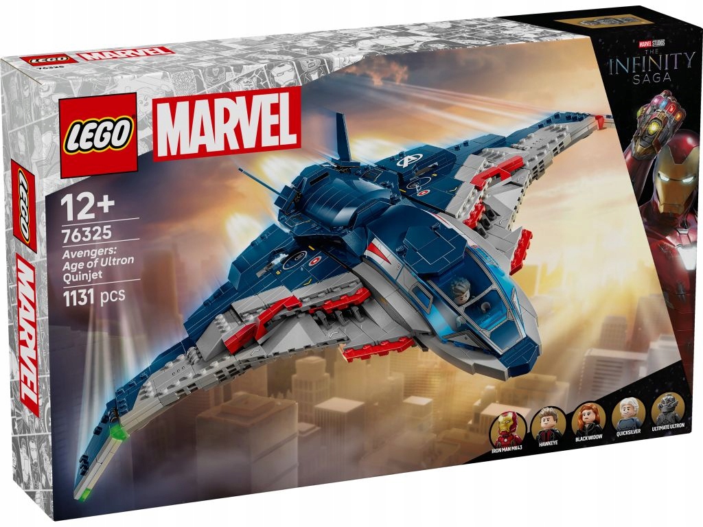 Lego 76325 Heroes Avengers Ultronův čas – Quinjet