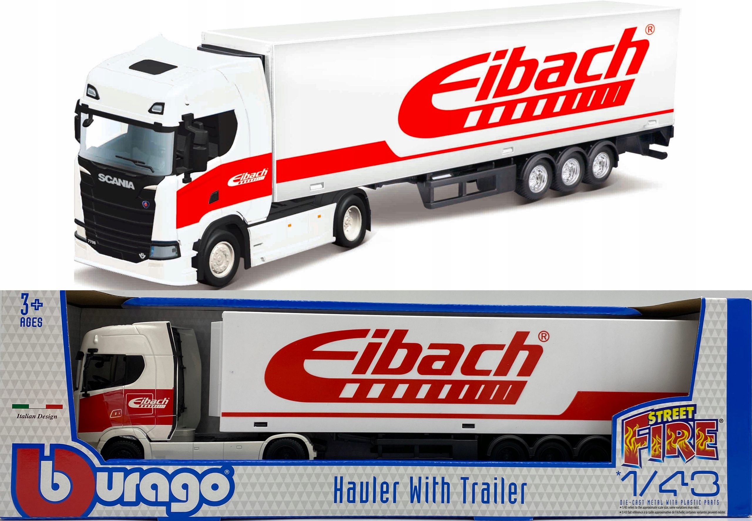 Scania 770S traktor návěs Eibach Bburago 1:43