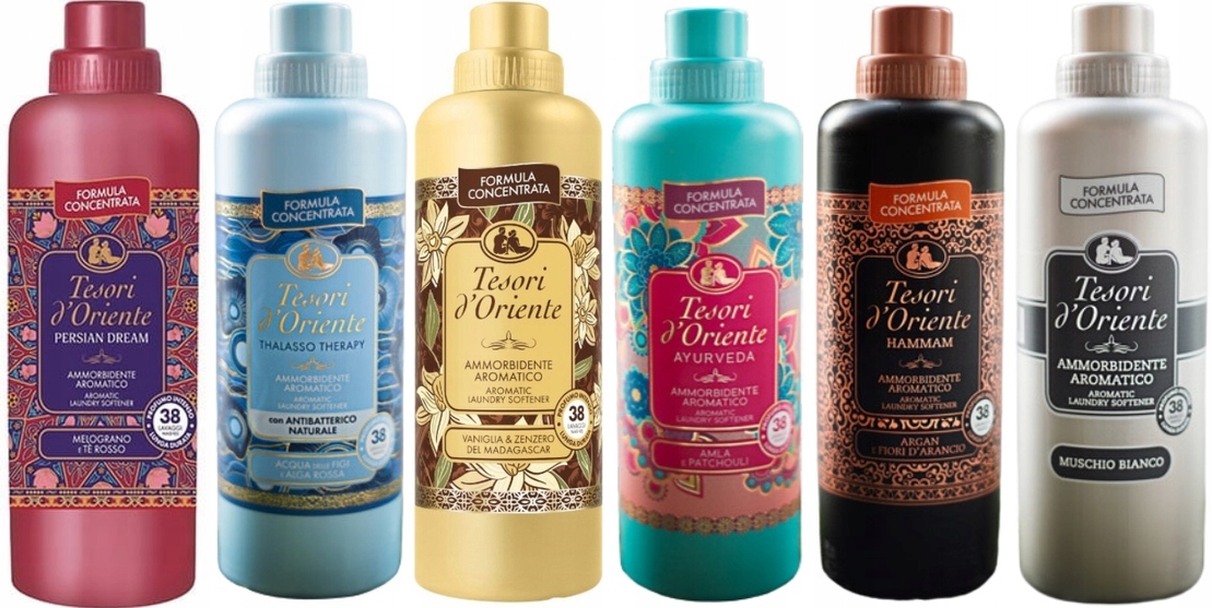 Levně Tesori d'Oriente Sada 6 italských oplachovacích přípravků 760 ml Ptvahm